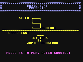 Aliens title screen for Commodore 64